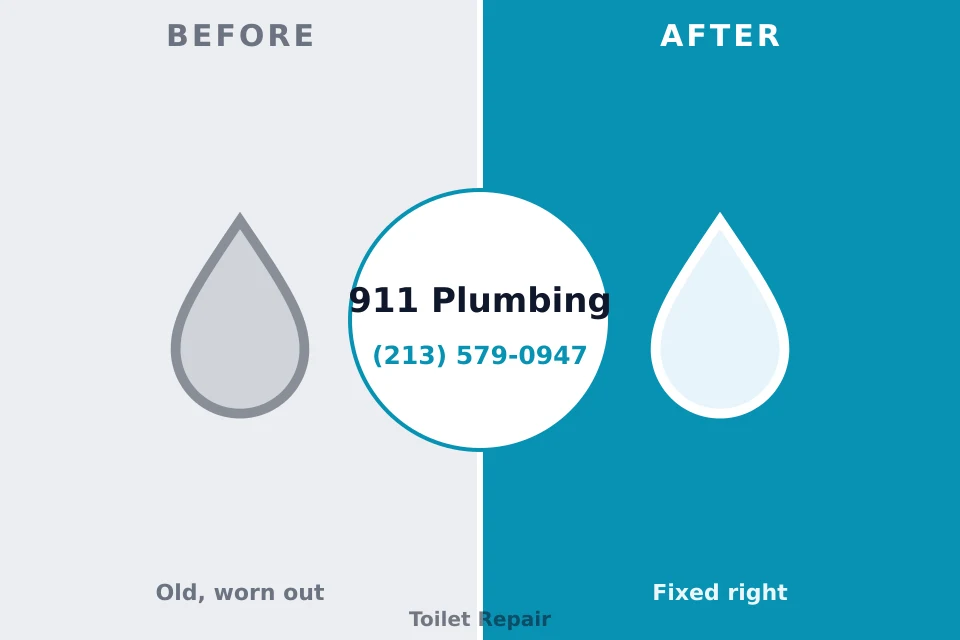 Before and after: plumbing repair Prairieville, LA